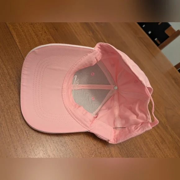 Pink Golf Hat With Boa tyle Adjuster- Embroidered - Picture 5 of 6